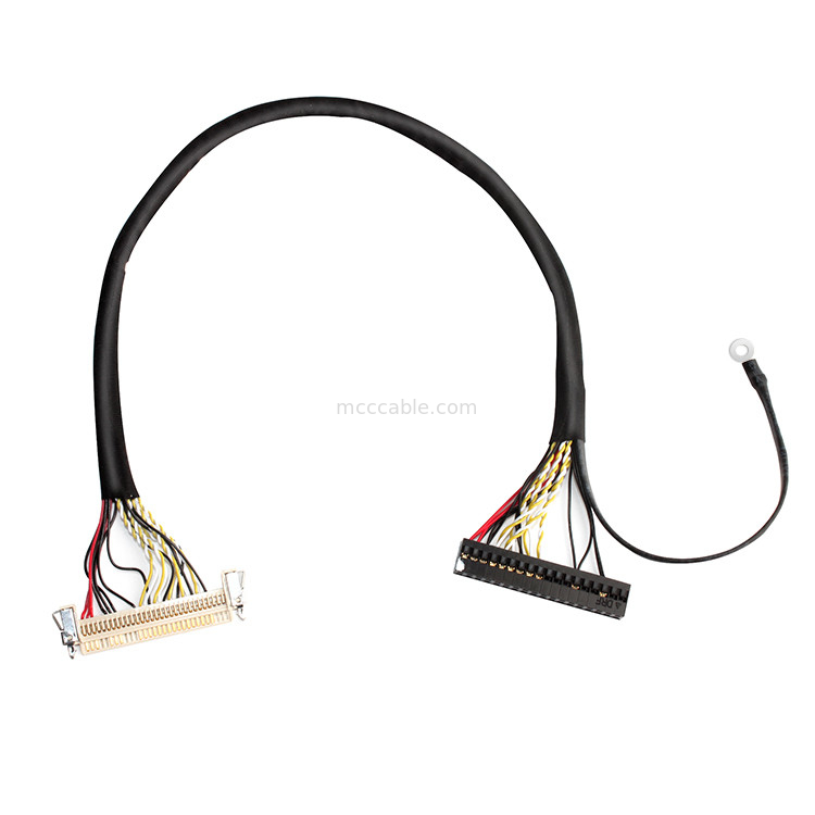 ชุดสายเคเบิล LVDS 30 พิน, สายเคเบิล Lvds 51 พิน FI X30HL-B สำหรับแผงจอแอลซีดี