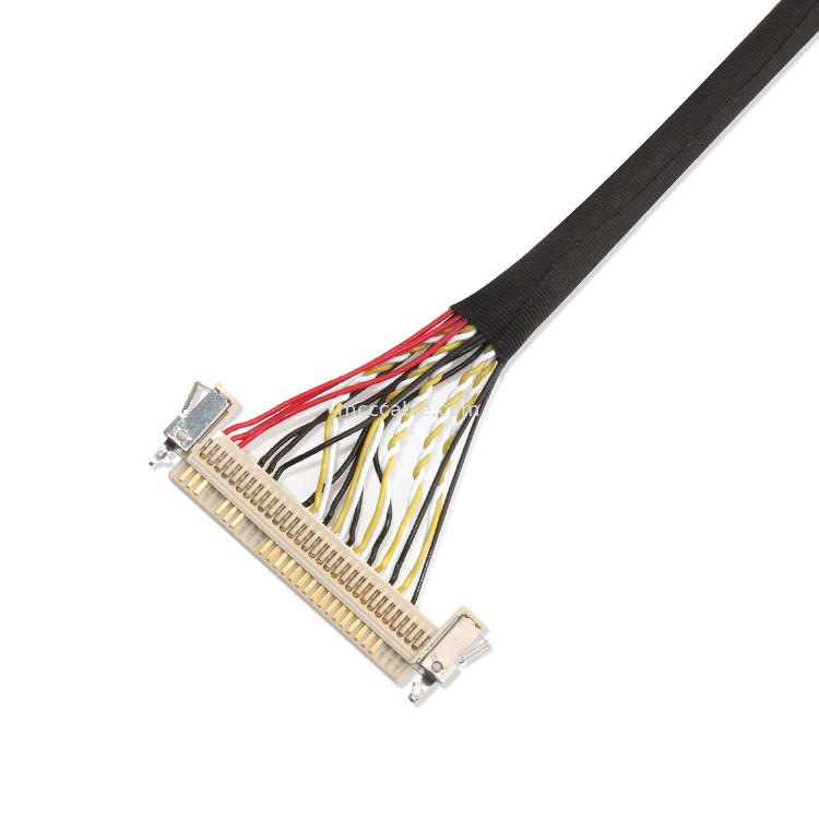 ชุดสายเคเบิล LVDS 30 พิน, สายเคเบิล Lvds 51 พิน FI X30HL-B สำหรับแผงจอแอลซีดี