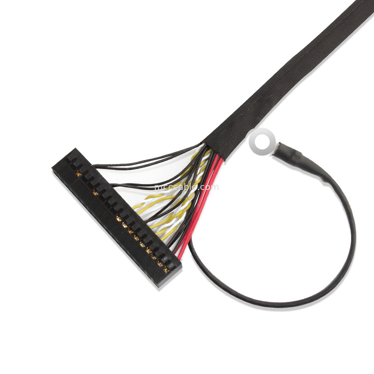 ชุดสายเคเบิล LVDS 30 พิน, สายเคเบิล Lvds 51 พิน FI X30HL-B สำหรับแผงจอแอลซีดี