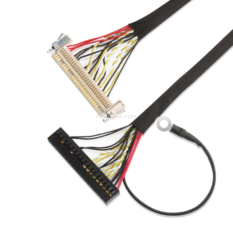 ชุดสายเคเบิล LVDS 30 พิน, สายเคเบิล Lvds 51 พิน FI X30HL-B สำหรับแผงจอแอลซีดี