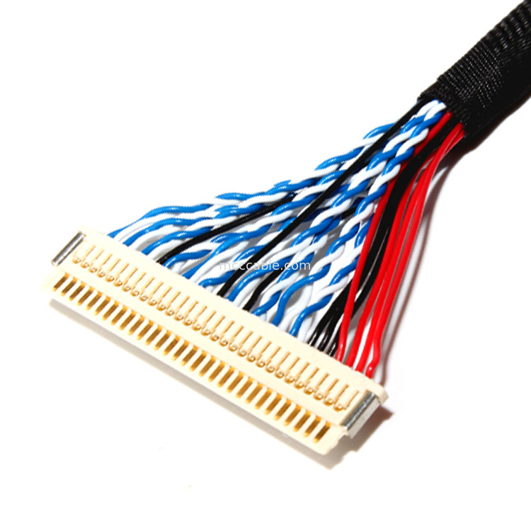 FI X30H Lvds 30 ขา 30 32 36 ขั้วต่อ AWG JAE สำหรับแผงจอภาพ Lvds ขั้วต่อจอแสดงผล lvds