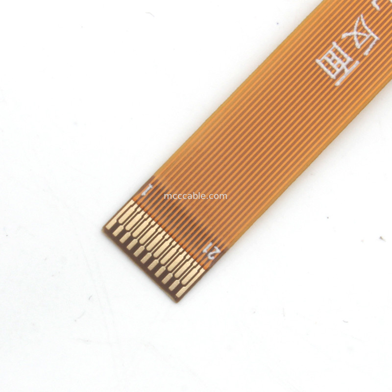 สายเคเบิล FFC FPC 21 พิน, สายเคเบิลแบนยืดหยุ่น FPC 0.3 มม. ขั้วต่อจอแสดงผล Pitch lvds
