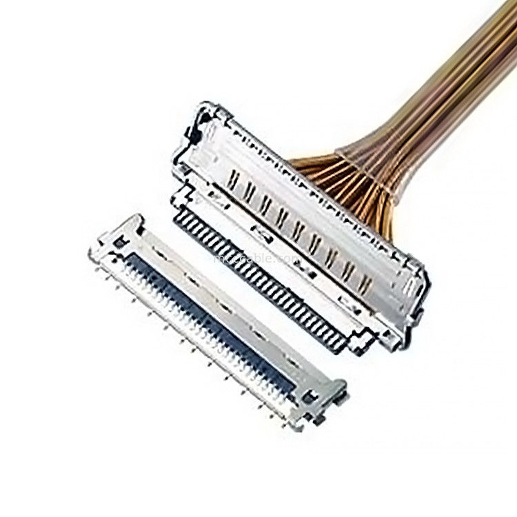 40P 20847 3427 20848 20849 20846 สายเคเบิลไมโครโคเอชชียล 0.5 มิลลิเมตร Pitch 40Pin สําหรับสัญญาณอินเตอร์เฟสหูฟัง Vr