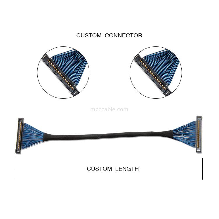 20373-R40T-06 40Pin Micro Coaxial Cable Vertical Mating Edp Lvds ถึง  20380 R40t 16