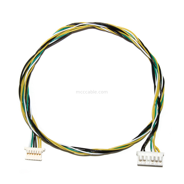 JST PHR-6 2.0MM 6 PIN ถึง MOLEX 51146-0600 1.25MM 6 PIN Wire Harness LED Backlight Cable