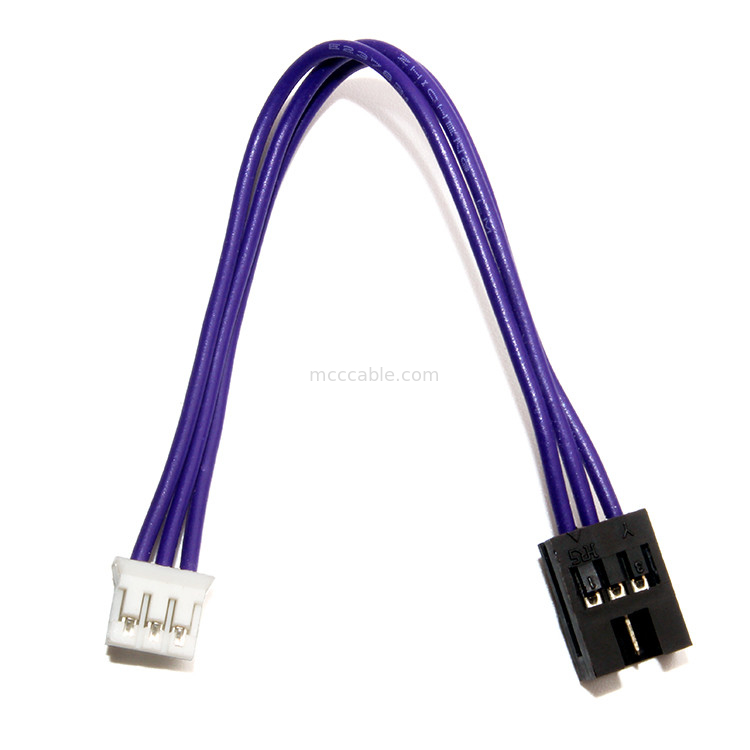Custom JST 3pin Wire Harness ลวดพิทช์ 0.8 มม. เข้ากับสายเคเบิล SUHR-03V-S