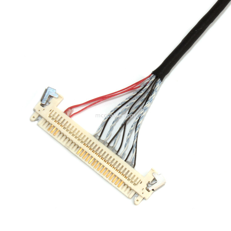 สายเชื่อมต่อจอแสดงผล 30 pos Jae Fi X30hl ถึง Aces 88441 ถึง 1.25 มม. MOLEX 51146-0500