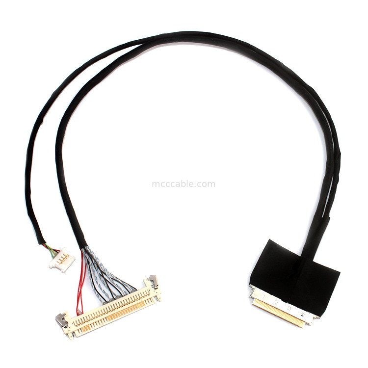 สายเชื่อมต่อจอแสดงผล 30 pos Jae Fi X30hl ถึง Aces 88441 ถึง 1.25 มม. MOLEX 51146-0500