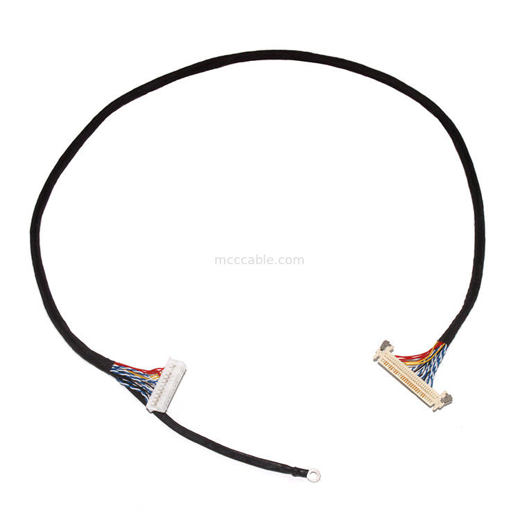 ปรับปรุงความยาว 2.0 มม Pitch Lvds Cable Assembly 30 Pin  DF11-24DS-2C ถึง FI-X3OHL OEM / ODM