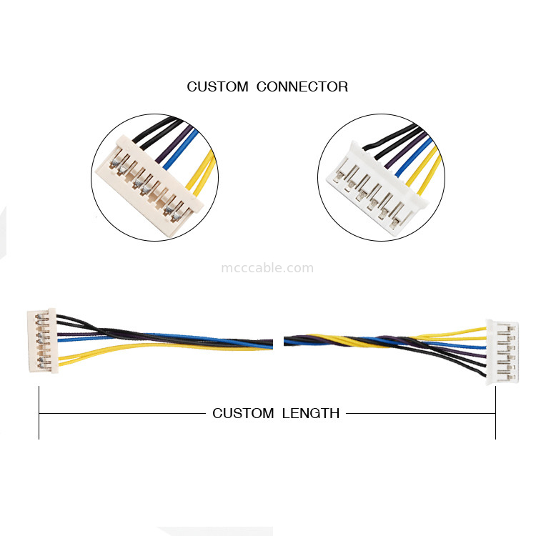 9 Pin Wire Harness Assembly Df14-9s-1.25c ถึง Jst 6 Pin Phr-6 26awg