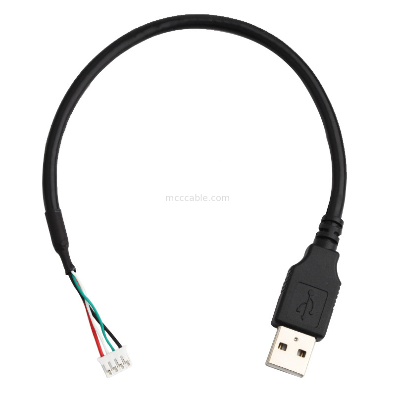 28AWG USB 2.0 ถึง JST SPH-4 ชุดสายไฟแบบกำหนดเอง 9 พินขั้วต่อจอแสดงผล lvds
