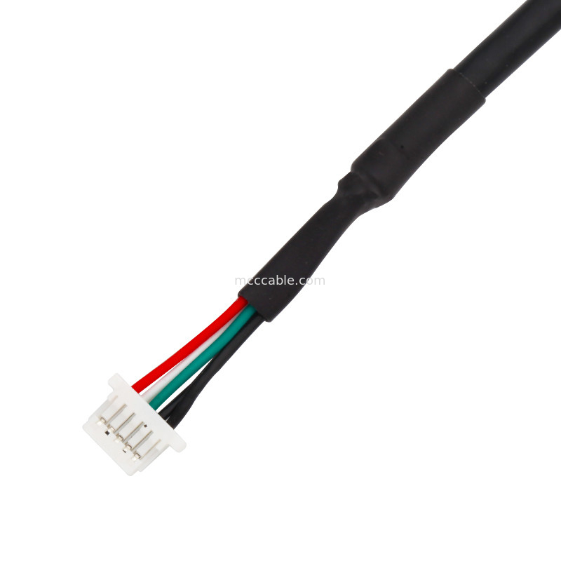 28AWG ชุดประกอบสายไฟ LED JST PHR-5P TO SH1.0 5P 1.0mm Pitch