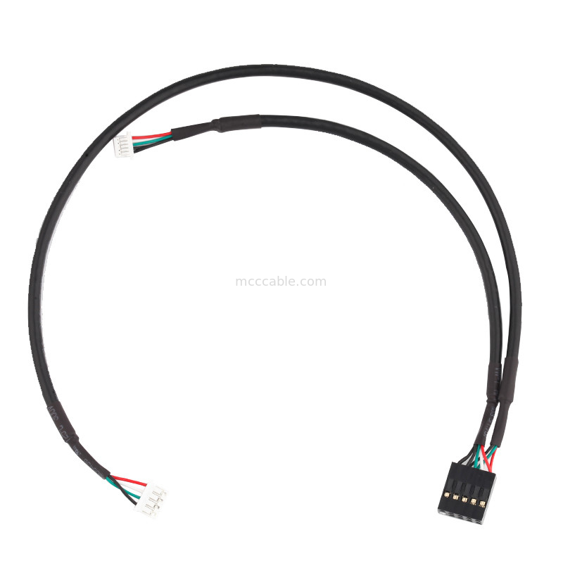 28AWG ชุดประกอบสายไฟ LED JST PHR-5P TO SH1.0 5P 1.0mm Pitch