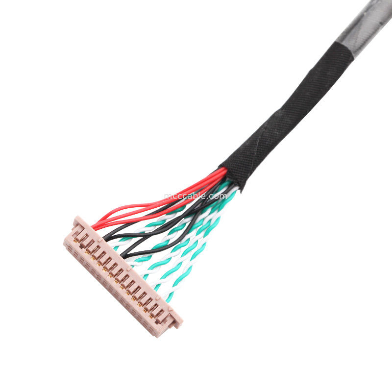 ชุดสายเคเบิล LVDS 30 พิน WL1258h-20P TO  DF13-2 ขั้วต่อจอแสดงผล lvds