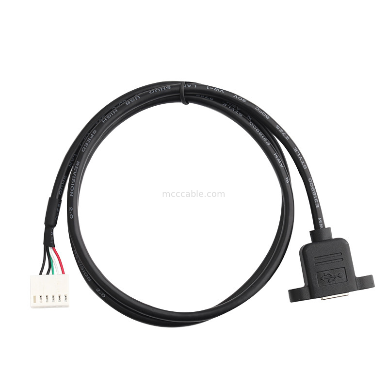 2.54mm Pitch A2542ha-6p สายรัด Durachill Usb B ชุดประกอบสายเคเบิล
