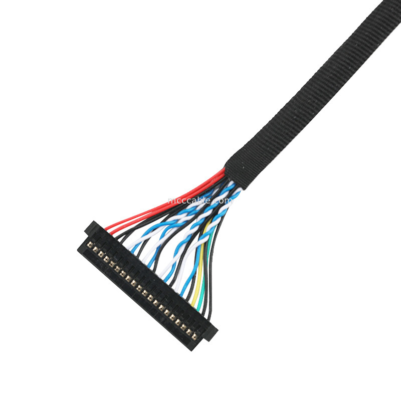 ชุดสายเคเบิล LVDS EDP JST PHDR-20V ถึง JAE FI-S20S สายเคเบิลตัวเชื่อมต่อ lvds
