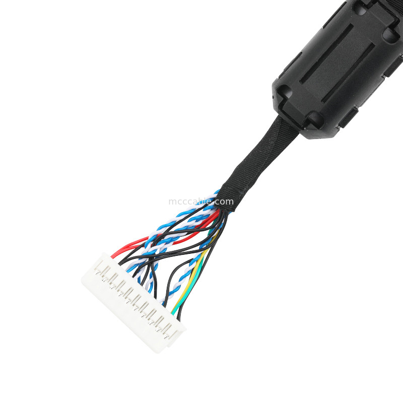 ชุดสายเคเบิล LVDS EDP JST PHDR-20V ถึง JAE FI-S20S สายเคเบิลตัวเชื่อมต่อ lvds